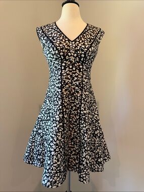 Nanette Lepore Leopard Fit & Flare Dress
